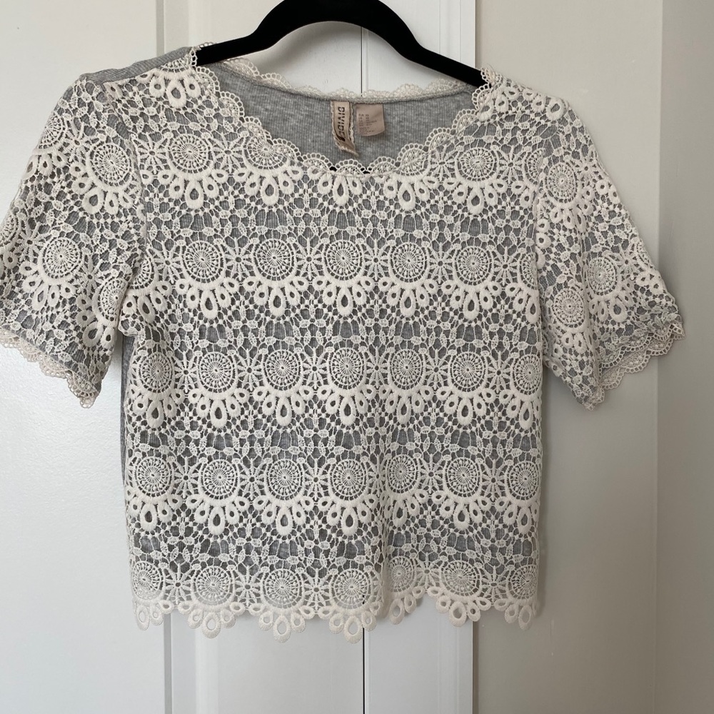 Lace crop top